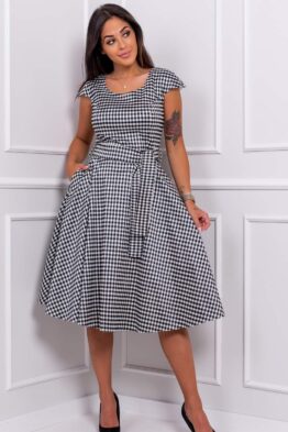 Kleit Margo hall ruuduline