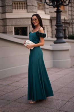 Kleit Eliza. roheline lilled