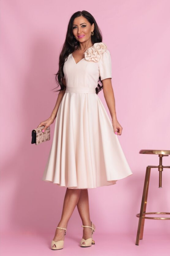 Kleit Eliz. roosa midi