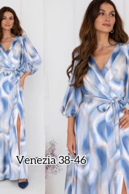Kleit Venezia pikk sinisega