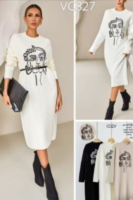 Kudumkleit must Cozy näoga 827