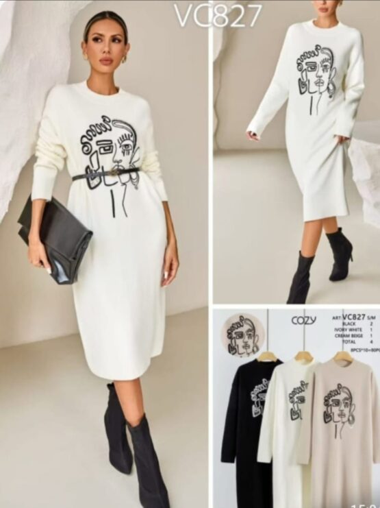 Kudumkleit valge Cozy näoga 827