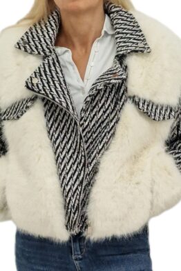 Jakk must valge 24021