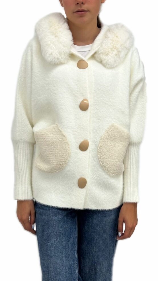 Jakk Trendy valge pehme 2912
