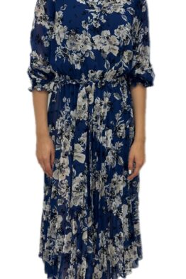 Kleit Madalena sinine lilleline