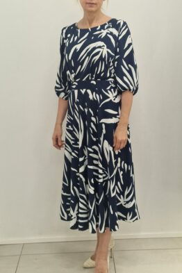 Kleit Madame sinine valgega