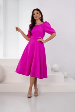 Kleit Lac. fuksia midi