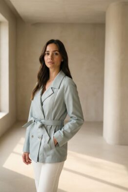 Mantel nahkne Esc. sinine 5262